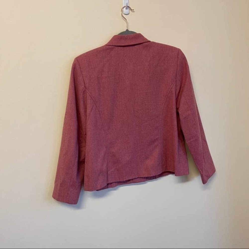 Pendleton Pink Button Front Blazer Wool Jacket 10p - image 2